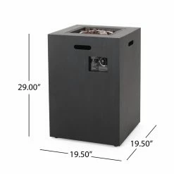 Top 10 🧨 Best Selling Home Decor Elkjer Outdoor 30,000 BTU Square Fire Column 😀 -Fire Pits & Tables Online Shop detail6BSHD4573