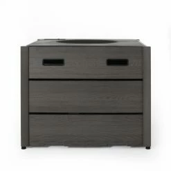 Best reviews of 😀 Best Selling Home Decor Dhanush Outdoor 40,000 BTU Lightweight Concrete Square Fire Pit - Brown 🤩 -Fire Pits & Tables Online Shop detail6BSHD4574