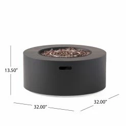 Wholesale 🎉 Best Selling Home Decor Round Langton Outdoor 40,000 BTU Circular Fire Pit (No Tank Holder) - Concrete Finish 🔥 -Fire Pits & Tables Online Shop detail6BSHD4582