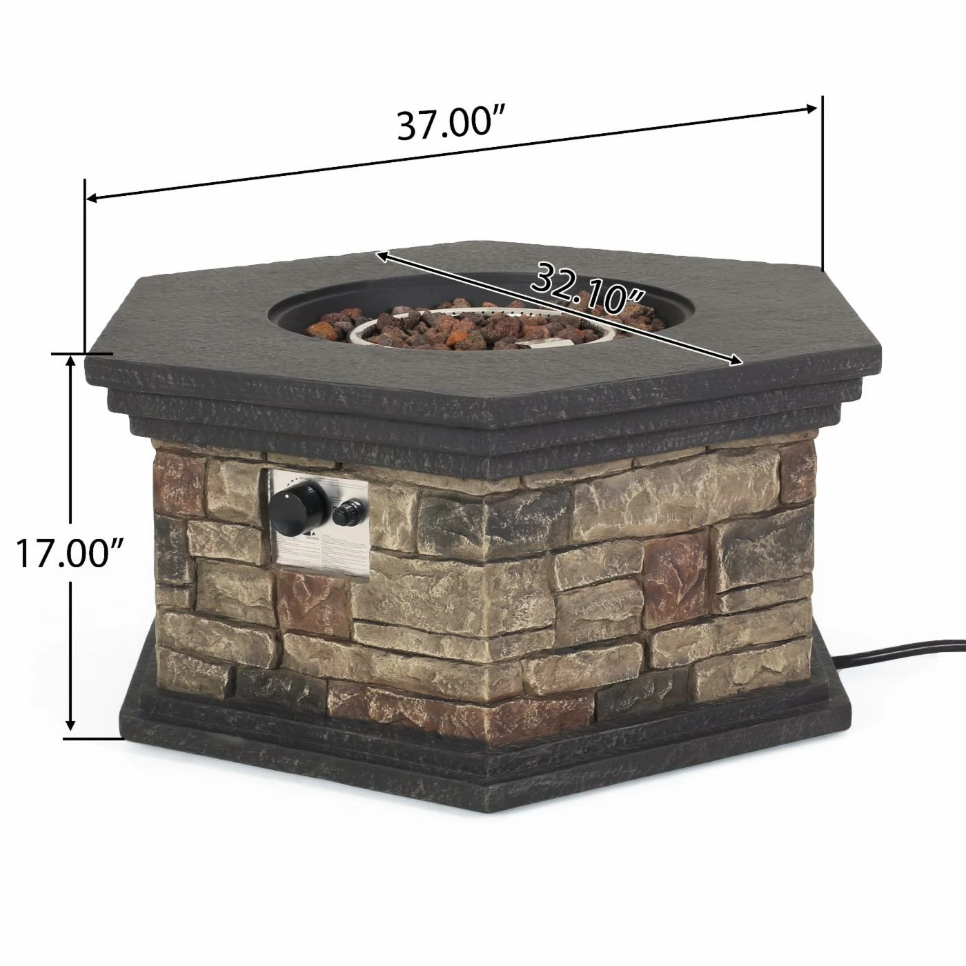 Cheapest ๐งจ Best Selling Home Decor All Other Shapes Lowan Outdoor 40,000 BTU Lightweight Concrete Octagonal Fire Pit (No Tank Holder) ๐ 9 Cheapest ๐งจ Best Selling Home Decor All Other Shapes Lowan Outdoor 40,000 BTU Lightweight Concrete Octagonal Fire Pit (No Tank Holder) ๐ - Image 9