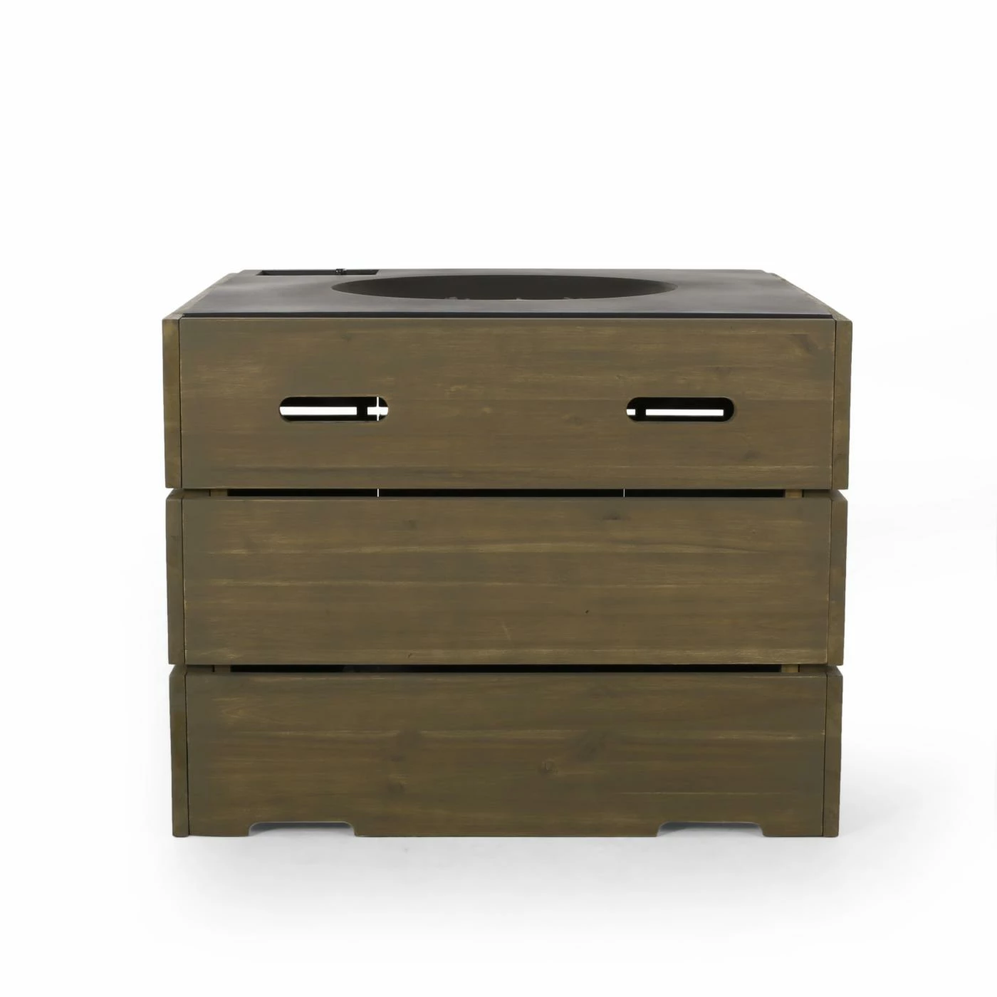 Wholesale ✔️ Best Selling Home Decor Keon Outdoor 40,000 BTU Square Fire Pit - Teak ❤️ 9 Wholesale ✔️ Best Selling Home Decor Keon Outdoor 40,000 BTU Square Fire Pit - Teak ❤️ - Image 9