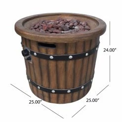 Cheapest 😀 Best Selling Home Decor Round Araiah Outdoor 40,000 Lightweight Concrete Barrel Fire Pit ⭐ 18 Cheapest 😀 Best Selling Home Decor Round Araiah Outdoor 40,000 Lightweight Concrete Barrel Fire Pit ⭐ -Fire Pits & Tables Online Shop detail6BSHD4644