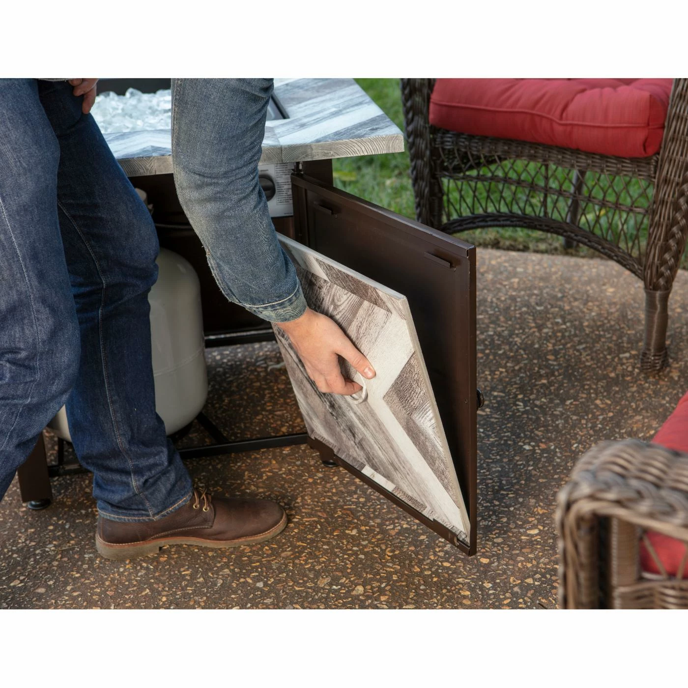 Wholesale 😍 Square Endless ☀️ Summer Duval 30 In. LP Gas Fire Pit ⭐ 9 Wholesale 😍 Square Endless ☀️ Summer Duval 30 In. LP Gas Fire Pit ⭐ - Image 9