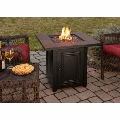 Brand new 🔔 Square Endless ☀️ Summer The Vanderbilt LP Gas Outdoor Fire Pit 😉 -Fire Pits & Tables Online Shop detail6ES712