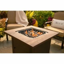 Best Pirce 🔥 Square Endless ☀️ Summer The Spencer LP Gas Outdoor Fire Pit ❤️ -Fire Pits & Tables Online Shop detail6ES713