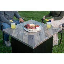 Promo 🌟 Square Endless ☀️ Summer The Harper LP Gas Outdoor Fire Pit ⭐ -Fire Pits & Tables Online Shop detail6ES714