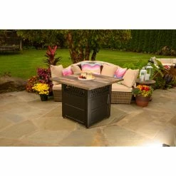 Buy 👍 Square Endless 🌞 Summer The Harris DualHeat LP Gas Outdoor Fire Pit 🌟 -Fire Pits & Tables Online Shop detail6ES718