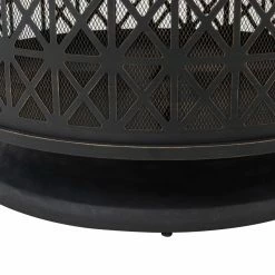 Flash Sale 🎉 Sunjoy Parker 30 Inch Round Wood-Burning Fire Pit ✔️ -Fire Pits & Tables Online Shop detail6SUNR1215