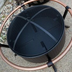 Coupon ✨ Wood Burning Fire Sense Copper Rail Fire Pit ⭐ -Fire Pits & Tables Online Shop detail6WTL118