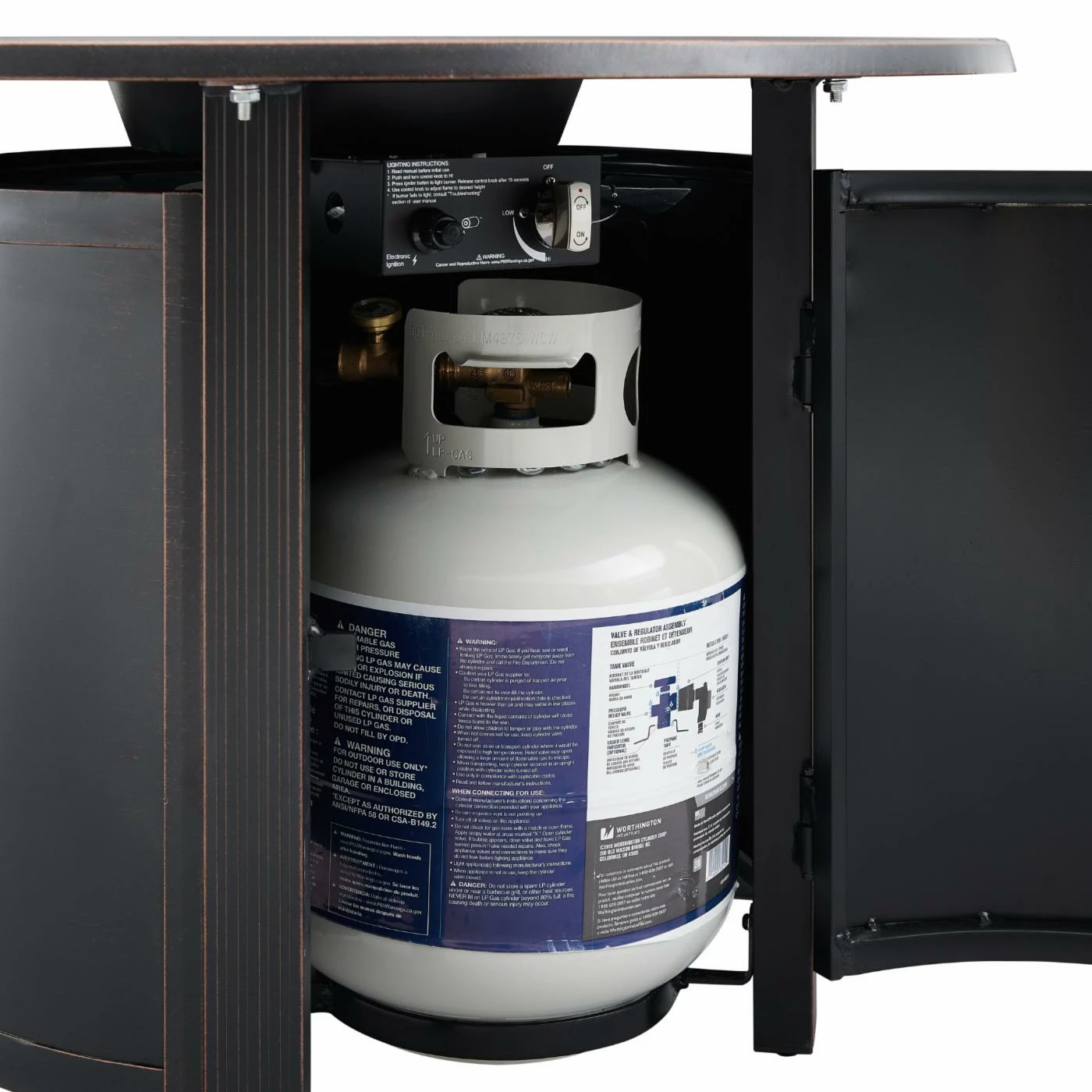 Hot Sale 🛒 Fire Sense Woodberry Round Aluminum Propane Fire Pit ❤️ 9 Hot Sale 🛒 Fire Sense Woodberry Round Aluminum Propane Fire Pit ❤️ - Image 9