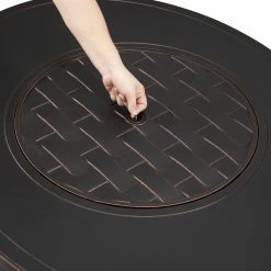 Brand new 🤩 All Other Shapes Fire Sense Parsons Aluminum Oval Propane Fire Pit ⭐ -Fire Pits & Tables Online Shop detail6WTL437