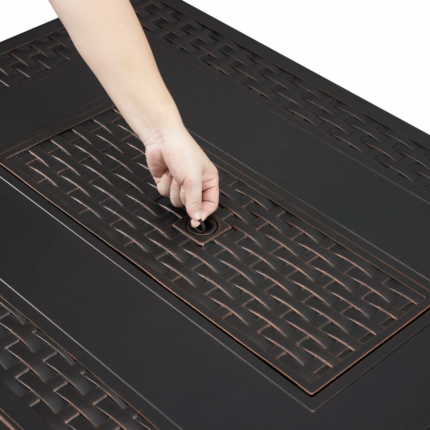 Hot Sale ✨ Fire Sense Albany Rectangle Aluminum Propane Fire Pit 🛒 9 Hot Sale ✨ Fire Sense Albany Rectangle Aluminum Propane Fire Pit 🛒 - Image 9