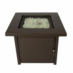 Cheapest 🧨 Fire Sense Waitling Steel Square LPG Fire Pit 🛒 -Fire Pits & Tables Online Shop detail6WTL465