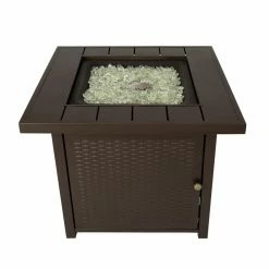 Coupon ⭐ Fire Sense Harrington Steel Square LPG Fire Pit 🥰 -Fire Pits & Tables Online Shop detail6WTL467
