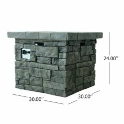 Best deal ⭐ HN Outdoor Escalon Faux Stone Outdoor Square Fire Pit ❤️ 17 Best deal ⭐ HN Outdoor Escalon Faux Stone Outdoor Square Fire Pit ❤️ -Fire Pits & Tables Online Shop detail7BSHD3063