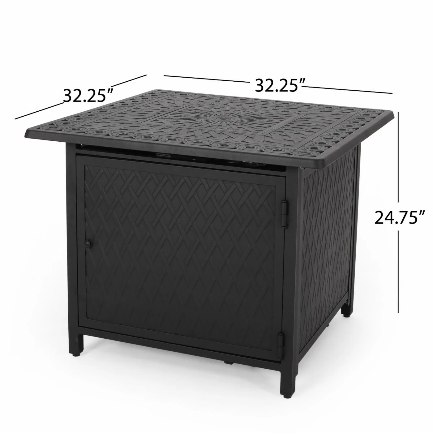 Flash Sale 🔥 Best Selling Home Decor Silvie Outdoor 37,000 BTU Aluminum Square Fire Pit 🌟 10 Flash Sale 🔥 Best Selling Home Decor Silvie Outdoor 37,000 BTU Aluminum Square Fire Pit 🌟 - Image 10