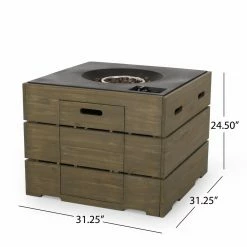 Wholesale ✔️ Best Selling Home Decor Keon Outdoor 40,000 BTU Square Fire Pit - Teak ❤️ 19 Wholesale ✔️ Best Selling Home Decor Keon Outdoor 40,000 BTU Square Fire Pit - Teak ❤️ -Fire Pits & Tables Online Shop detail7BSHD4632