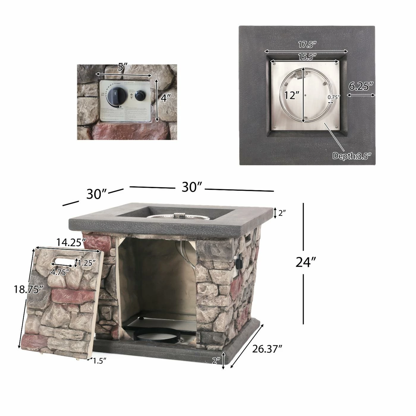 Best reviews of 🎉 Best Selling Home Decor Ever Outdoor 40,000 BTU Lightweight Concrete Square Fire Pit 🥰 10 Best reviews of 🎉 Best Selling Home Decor Ever Outdoor 40,000 BTU Lightweight Concrete Square Fire Pit 🥰 - Image 10