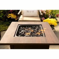 Best Pirce 🔥 Square Endless ☀️ Summer The Spencer LP Gas Outdoor Fire Pit ❤️ -Fire Pits & Tables Online Shop detail7ES713