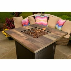 Buy 👍 Square Endless 🌞 Summer The Harris DualHeat LP Gas Outdoor Fire Pit 🌟 -Fire Pits & Tables Online Shop detail7ES718