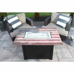 Top 10 🌟 Rectangle Endless 🌞 Summer The Americana LP Gas Outdoor Fire Pit 😍 -Fire Pits & Tables Online Shop detail7ES721