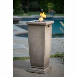Flash Sale 😉 Square Endless 🌞 Summer 15-in LP Gas Outdoor Fire Column 👏 -Fire Pits & Tables Online Shop detail7ES723