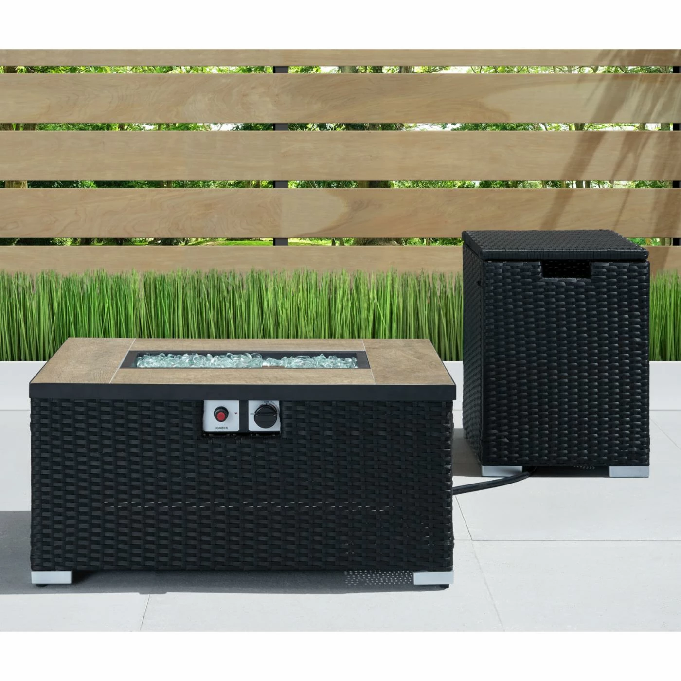 Discount ๐ Rectangle Sego Lily Cheyenne 32 In. Fire Table ๐งจ 10 Discount ๐ Rectangle Sego Lily Cheyenne 32 In. Fire Table ๐งจ - Image 10