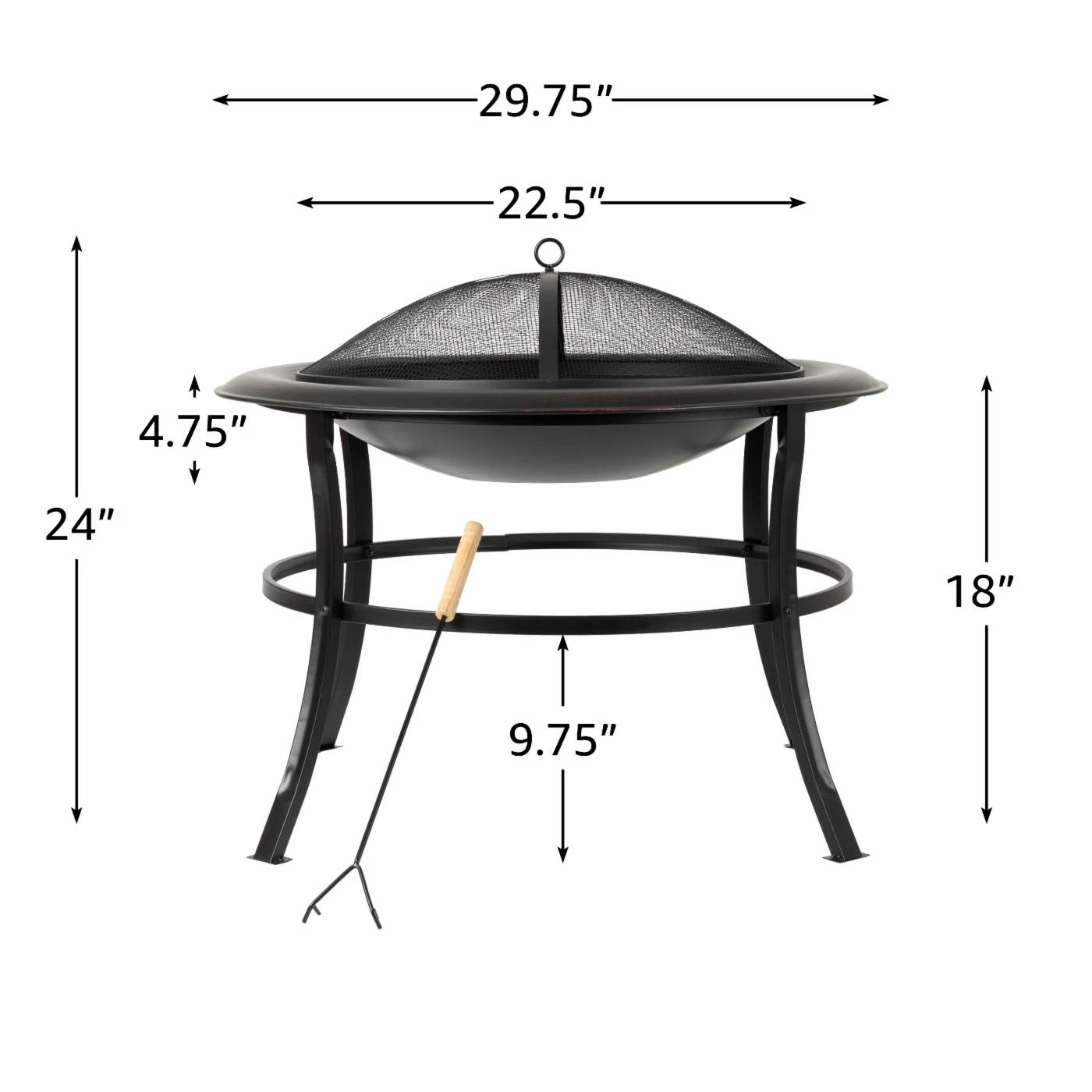 Wholesale 🎁 Round Fire Sense Tokia 30 Diam. Fire Pit 😀 10 Wholesale 🎁 Round Fire Sense Tokia 30 Diam. Fire Pit 😀 - Image 10