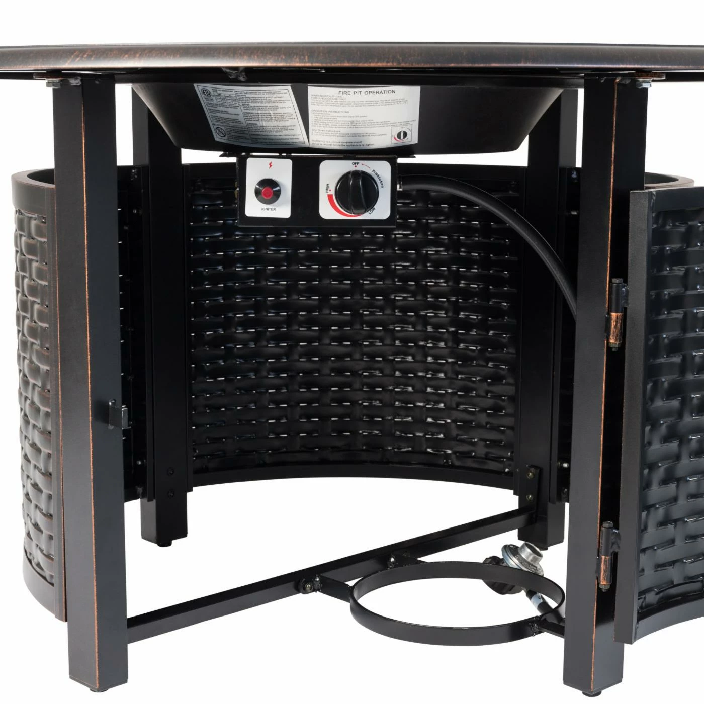 Best deal 😉 Round Fire Sense Florence 44 In. Woven Aluminum Gas Fire Pit Table 🛒 10 Best deal 😉 Round Fire Sense Florence 44 In. Woven Aluminum Gas Fire Pit Table 🛒 - Image 10