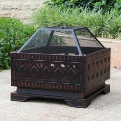 Best reviews of 👍 Square Abble 25 In. Steel Wood Burning Fire Pit 😀 -Fire Pits & Tables Online Shop detailABBL024