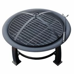 Best deal 😍 Round AZ Patio Heaters 30 Diam. Fire Pit With Cooking Grate ⭐ -Fire Pits & Tables Online Shop detailAZP128