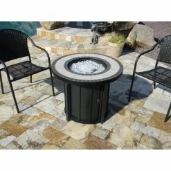 Best Pirce 👍 Gas AZ Patio Heaters Round Tile Top Fire Pit 😍 -Fire Pits & Tables Online Shop detailAZP162