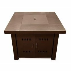 Brand new 🔔 Square AZ Patio Heaters Modern Outdoor Propane Fire Pit 🧨 -Fire Pits & Tables Online Shop detailAZP180