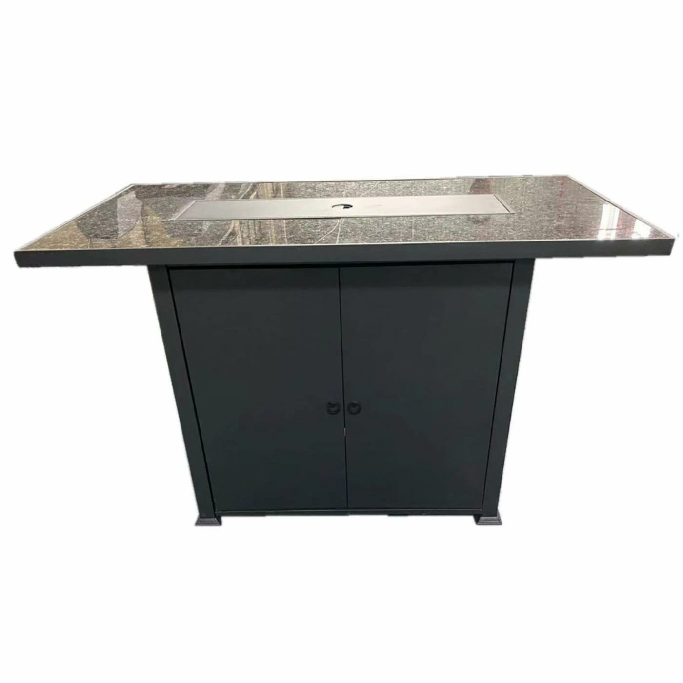 Budget 𧨠Hiland Rectangle AZ Patio Heaters Rectangular Bar Height Marble Top Fire Pit With Wind Screen π 2 Budget 𧨠Hiland Rectangle AZ Patio Heaters Rectangular Bar Height Marble Top Fire Pit With Wind Screen π - Image 2