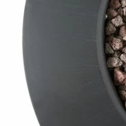 Budget 🎉 Best Selling Home Decor Round Langton Outdoor 40,000 BTU Iron Circular Fire Pit With Tank Holder - Dark Gray 🔥 -Fire Pits & Tables Online Shop detailBSHD4604