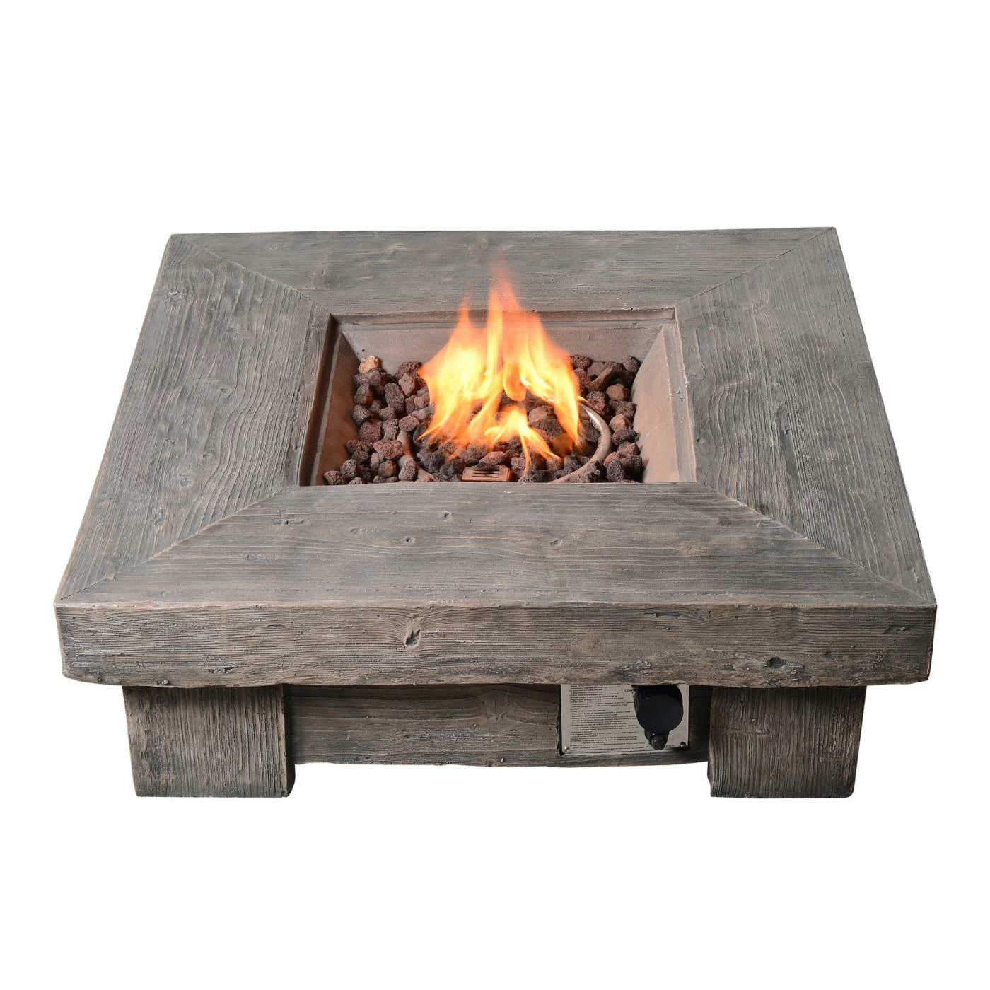 Best Pirce 👏 Square Peaktop Retro 35 In. Gas Fire Pit ✔️ 3 Best Pirce 👏 Square Peaktop Retro 35 In. Gas Fire Pit ✔️ - Image 3
