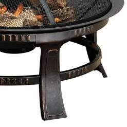 Wholesale π Round Pleasant Hearth Brant 30 Diam. Fire Pit With Spark Screen π 5 Wholesale π Round Pleasant Hearth Brant 30 Diam. Fire Pit With Spark Screen π -Fire Pits & Tables Online Shop detailGHPG092