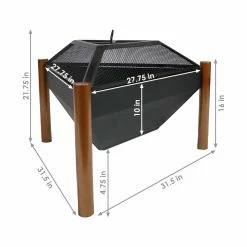Cheapest 𧨠Sunnydaze Decor All Other Shapes Sunnydaze 31 In. Triangle Fire Pit With Log Grate And Spark Screen π₯° 6 Cheapest 𧨠Sunnydaze Decor All Other Shapes Sunnydaze 31 In. Triangle Fire Pit With Log Grate And Spark Screen π₯° -Fire Pits & Tables Online Shop detailNETH1497