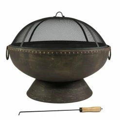 Flash Sale ๐ Round Sunnydaze Decor 30 Diam. Fire Bowl With Handles And Spark Screen ๐ 12 Flash Sale ๐ Round Sunnydaze Decor 30 Diam. Fire Bowl With Handles And Spark Screen ๐ -Fire Pits & Tables Online Shop detailNETH690
