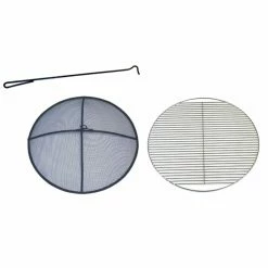 Flash Sale ✔️ Round Patina Flower And Garden 31 Diam. Fire Pit With Grill And Free Cover ✔️ -Fire Pits & Tables Online Shop detailPAT003