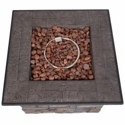 Best Pirce 😉 Shine Company Sevilla 34.5 In. Square Propane Gas Fire Pit Table With Free Cover 💯 12 Best Pirce 😉 Shine Company Sevilla 34.5 In. Square Propane Gas Fire Pit Table With Free Cover 💯 -Fire Pits & Tables Online Shop detailSHN251