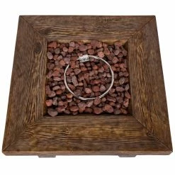 Buy 👍 Shine Company Merida 34.5 In Square Propane Gas Fire Pit Table With Free Cover ⭐ -Fire Pits & Tables Online Shop detailSHN254 1