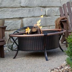 Coupon ✨ Wood Burning Fire Sense Copper Rail Fire Pit ⭐ -Fire Pits & Tables Online Shop detailWTL118