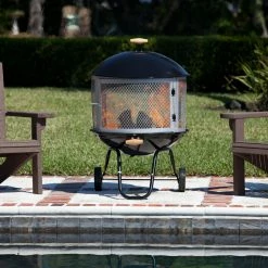 Wholesale 🎉 Round Fire Sense Bessemer Portable 28 Diam. Fire Pit 🎁 -Fire Pits & Tables Online Shop detailWTL202