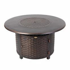 Best deal 😉 Round Fire Sense Florence 44 In. Woven Aluminum Gas Fire Pit Table 🛒 12 Best deal 😉 Round Fire Sense Florence 44 In. Woven Aluminum Gas Fire Pit Table 🛒 -Fire Pits & Tables Online Shop detailWTL398
