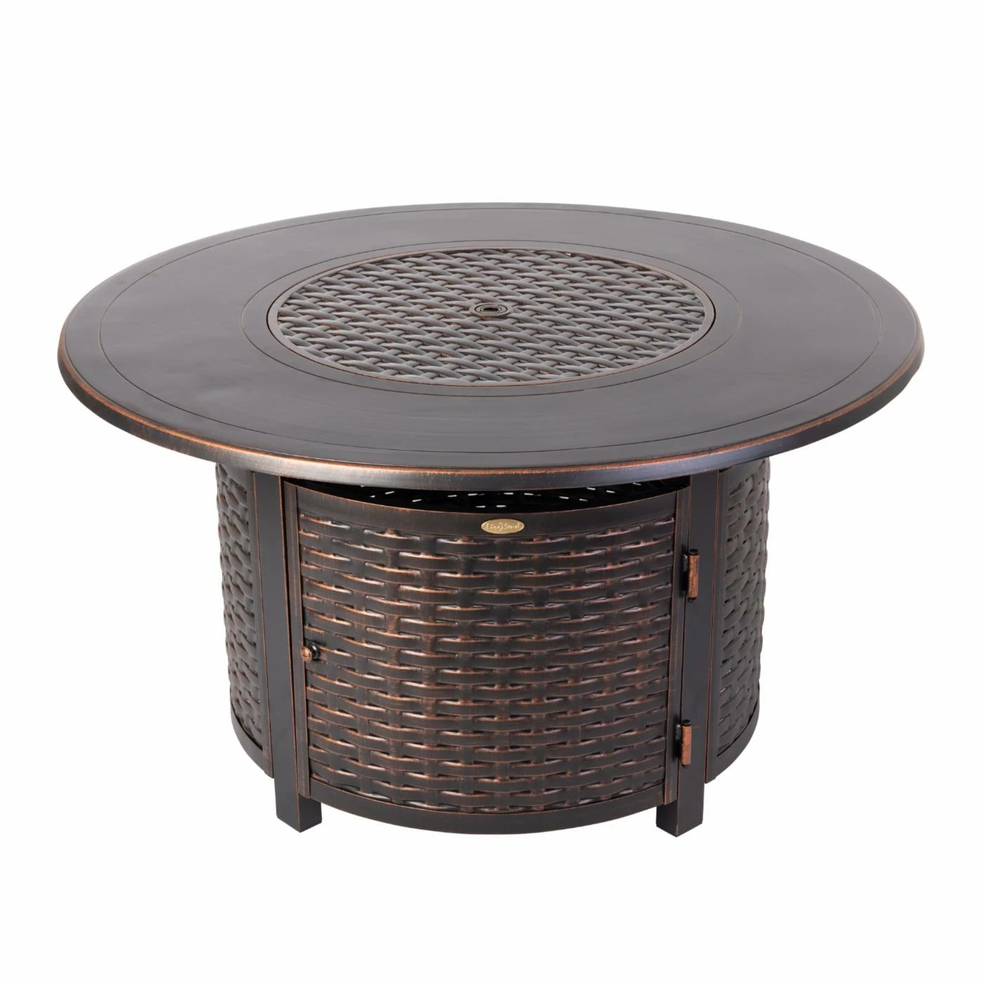 Best deal 😉 Round Fire Sense Florence 44 In. Woven Aluminum Gas Fire Pit Table 🛒 3 Best deal 😉 Round Fire Sense Florence 44 In. Woven Aluminum Gas Fire Pit Table 🛒 - Image 3