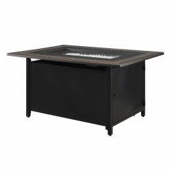 Cheapest 🎉 Rectangle Fire Sense Perkins Rectangular Aluminum Propane Fire Pit ❤️ -Fire Pits & Tables Online Shop detailWTL436