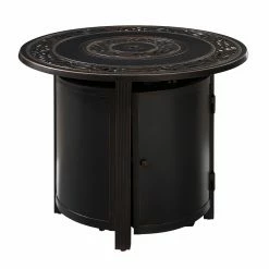 Budget 👍 Fire Sense Hedges Round Aluminum Propane Fire Pit ✨ -Fire Pits & Tables Online Shop detailWTL443