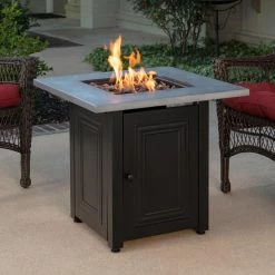Discount 🌟 Square Fire Island Wakefield 28 In. LP Gas Fire Pit 🎁 -Fire Pits & Tables Online Shop inuseES696