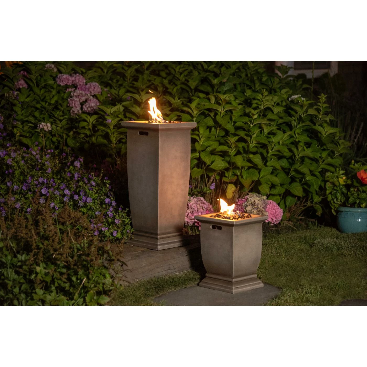 Outlet 🔔 Square Endless 🌞 Summer 28-in LP Gas Outdoor Fire Column 🛒 2 Outlet 🔔 Square Endless 🌞 Summer 28-in LP Gas Outdoor Fire Column 🛒 - Image 2